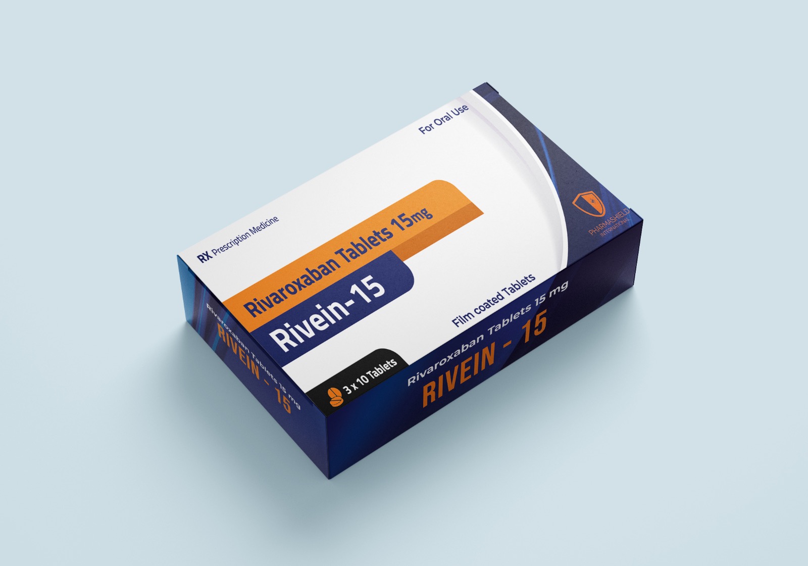 Rivein-15 Rivaroxaban Tablets 15mg pack shot